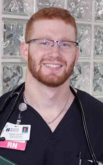 Robbie Overstreet, RN, Cardiovascular Unit, Blessing Hospital