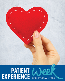 hand holding heart Patient Experience Week 2020