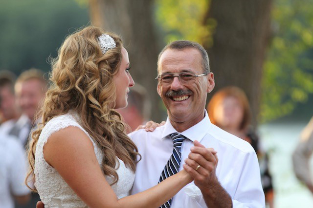 Travis Weigand dancing with his daughter Cassie
