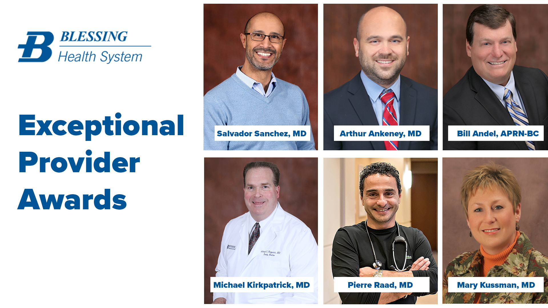 Blessing Hospital Exceptional Provider awards