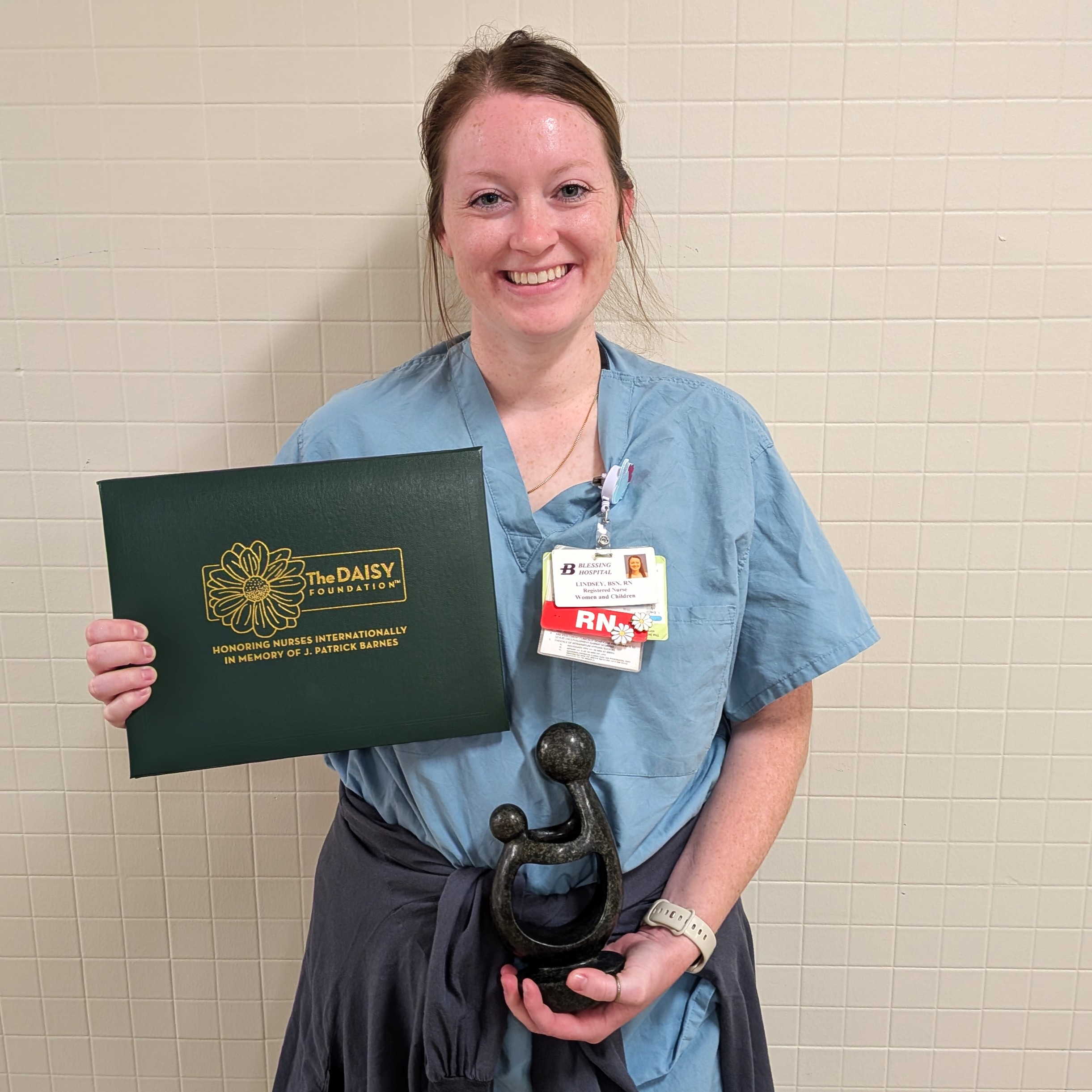 Compassionate, patient-centered care has earned Lindsey Mettes, RN, Blessing Health System’s DAISY Award for May 2026. 