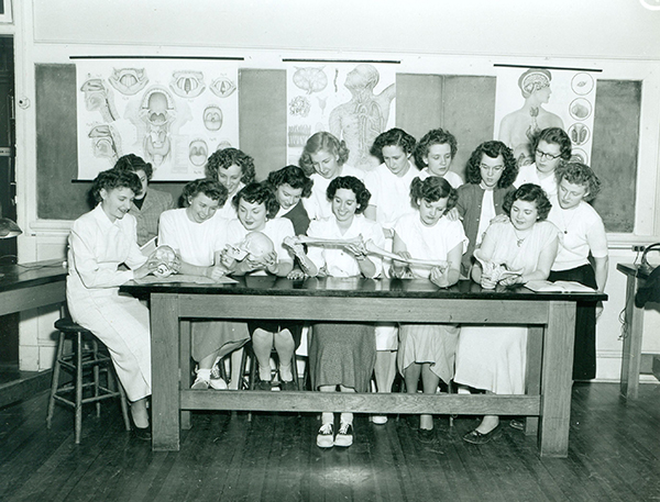 Blessing Hospital Anatomy Class, circa 1951