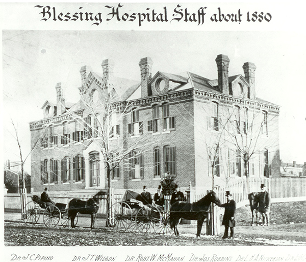 Blessing Hospital, circa 1880
