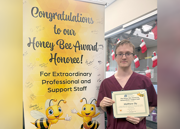 Matthew Sly, Honey Bee Award Winner