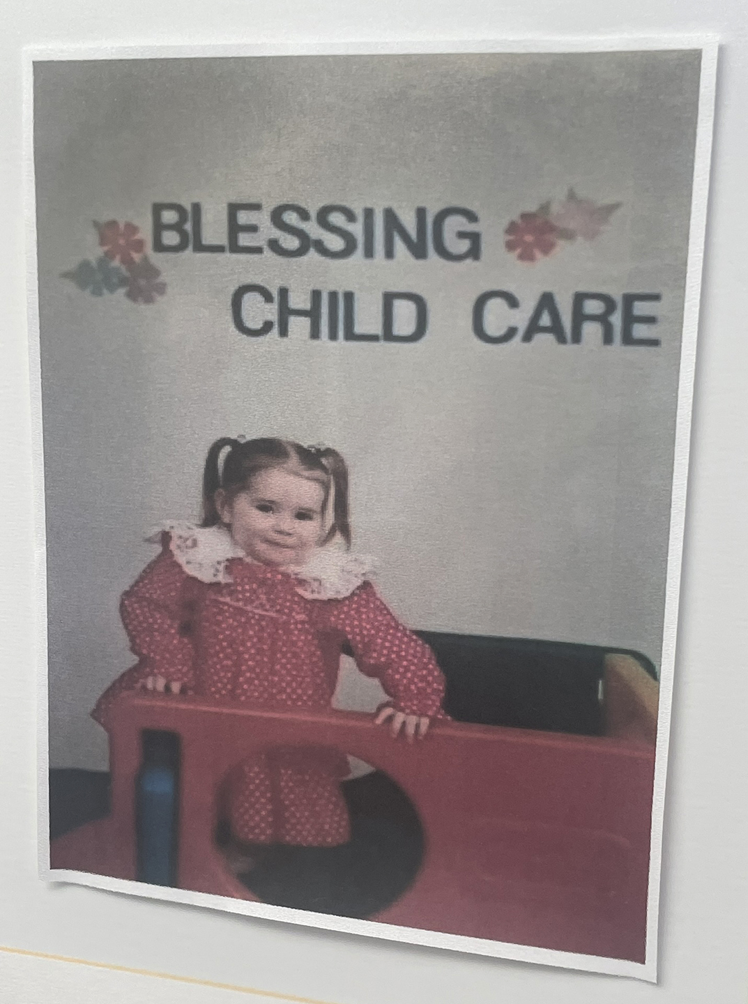 Meagan Goodwin as a student at the Blessing Early Learning Center in the 1980s