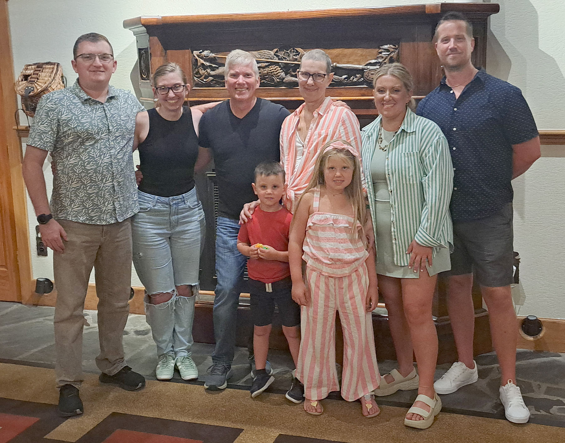 Pam Richard and family celebrate end of her chemotherapy treatments