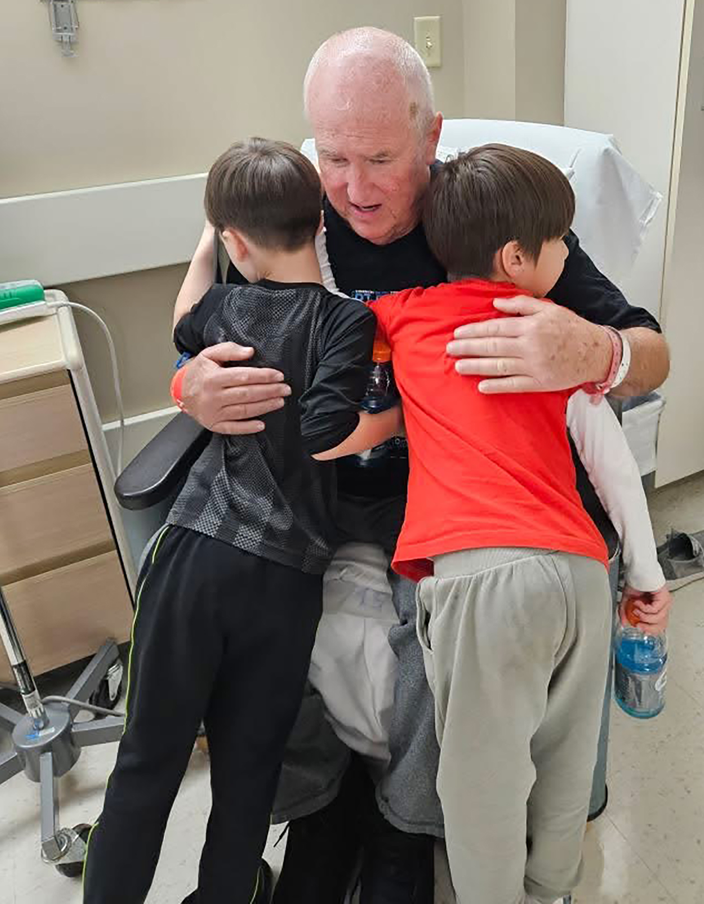 Robert Wilson and Grandsons at Blessing Hospital