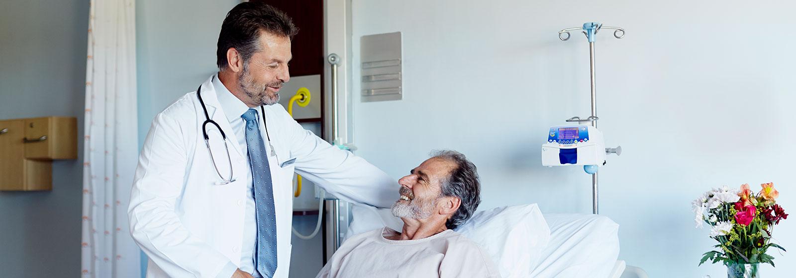 doctor talking to patient