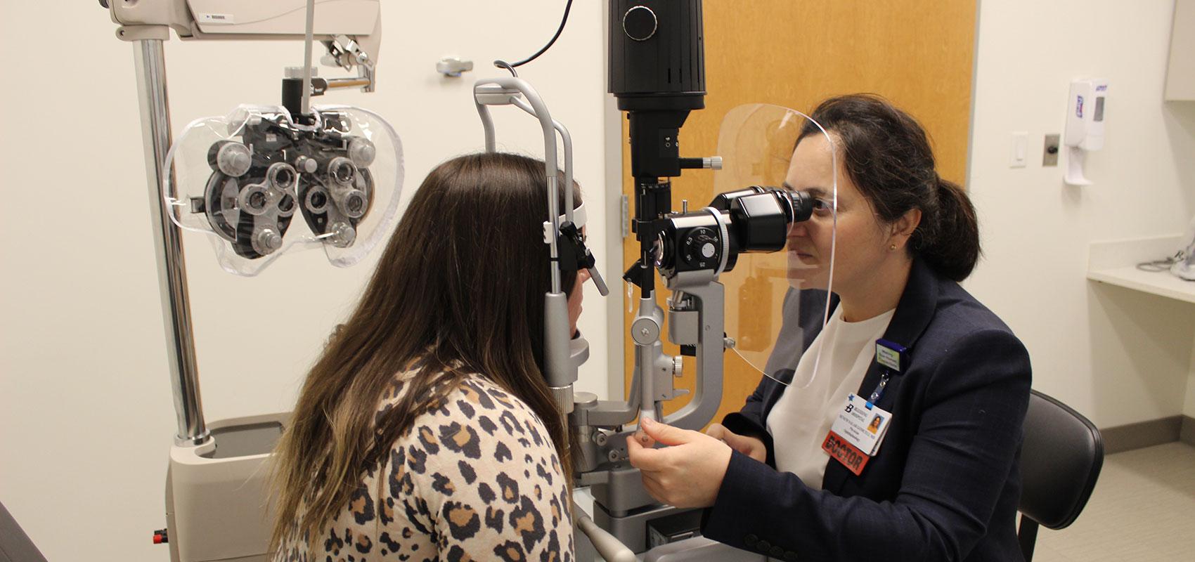 Dr. Salar with patient