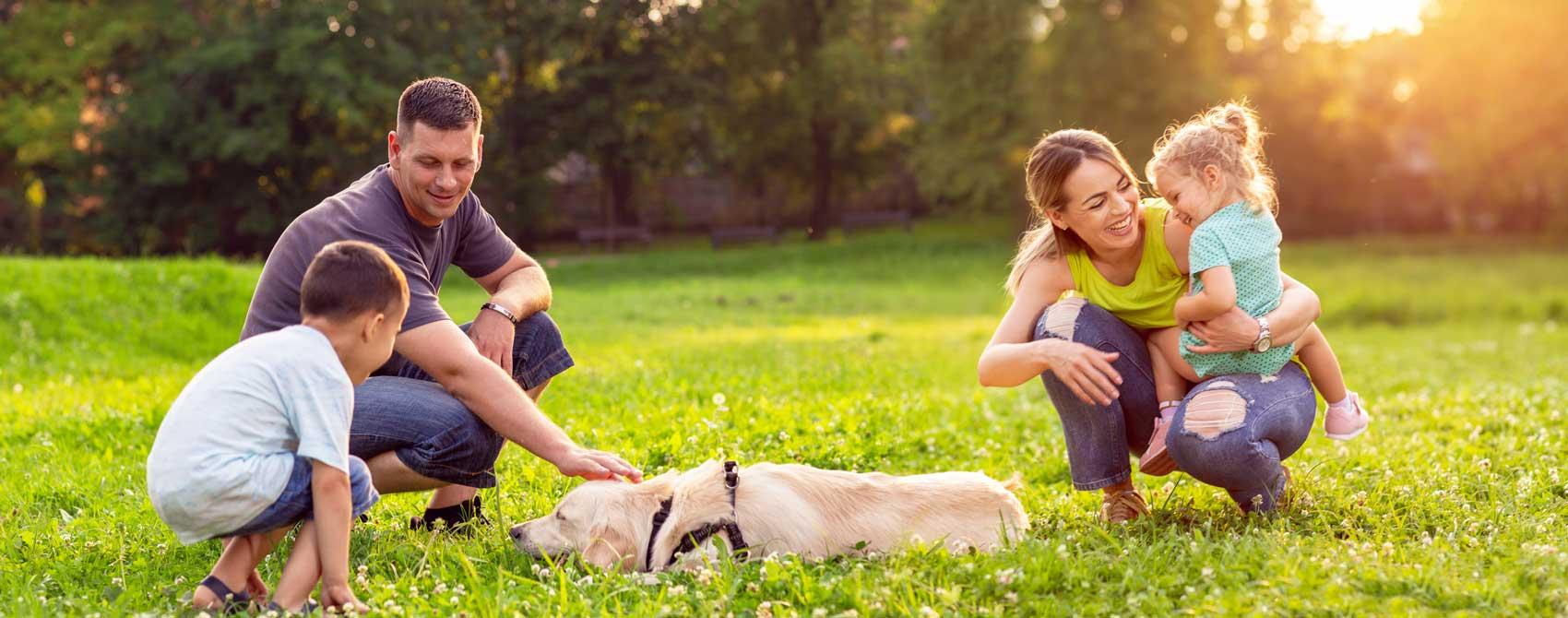 Family Walking in the Park
