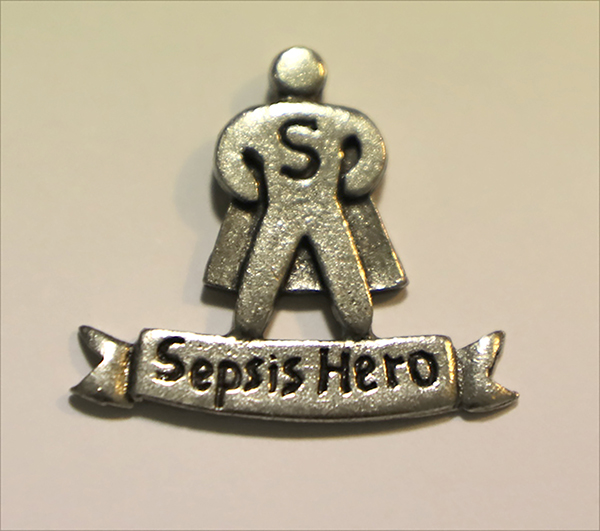 "Sepsis Hero Pin"